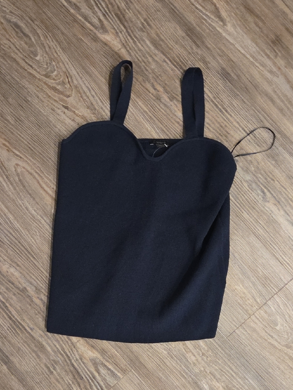 Ann Taylor Factory Black Sweetheart Camisole Tank